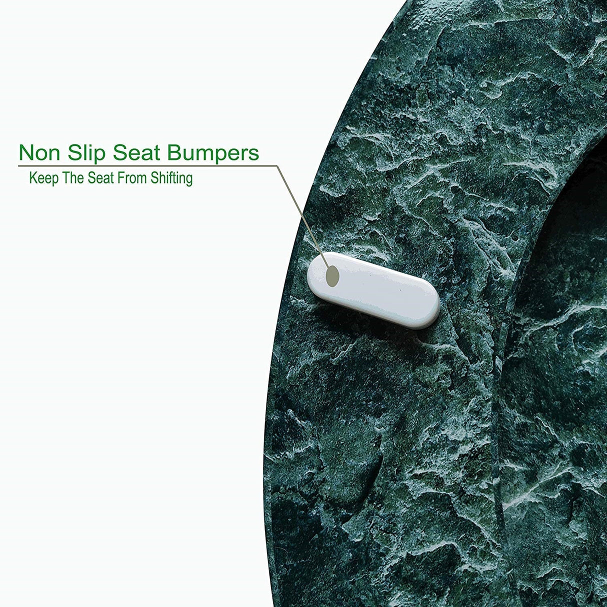 J&V Textiles Round Toilet Seat with Easy Clean & Change Hinge