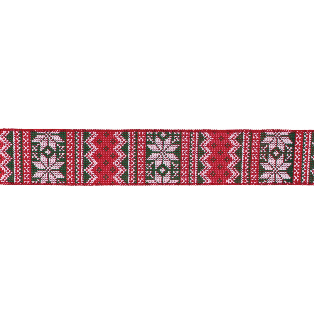 Nordic Snowflake Pattern Ribbon (Set of 2) 2.5" x 10 Yds.