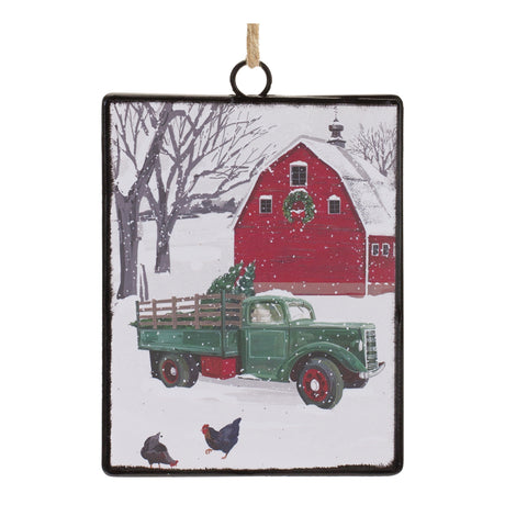 Glass-Truck-and-Barn-Ornament-(Set-of-12)-Christmas-Ornaments