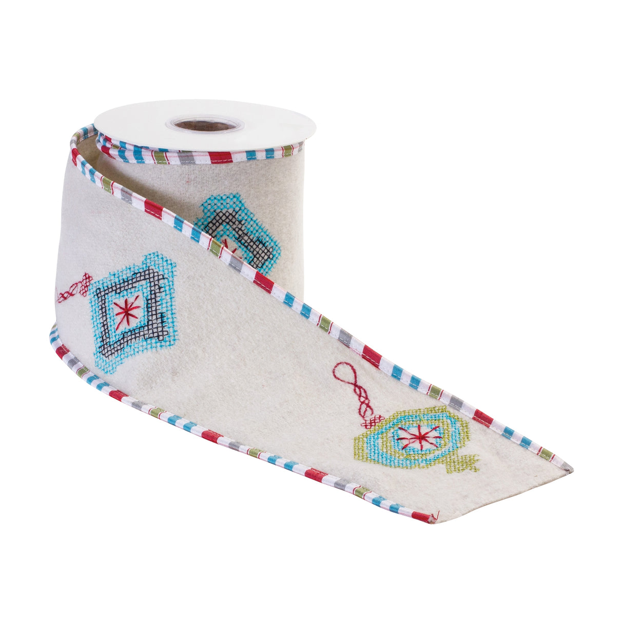 Ornament Holiday Ribbon 4" x 5 yds.