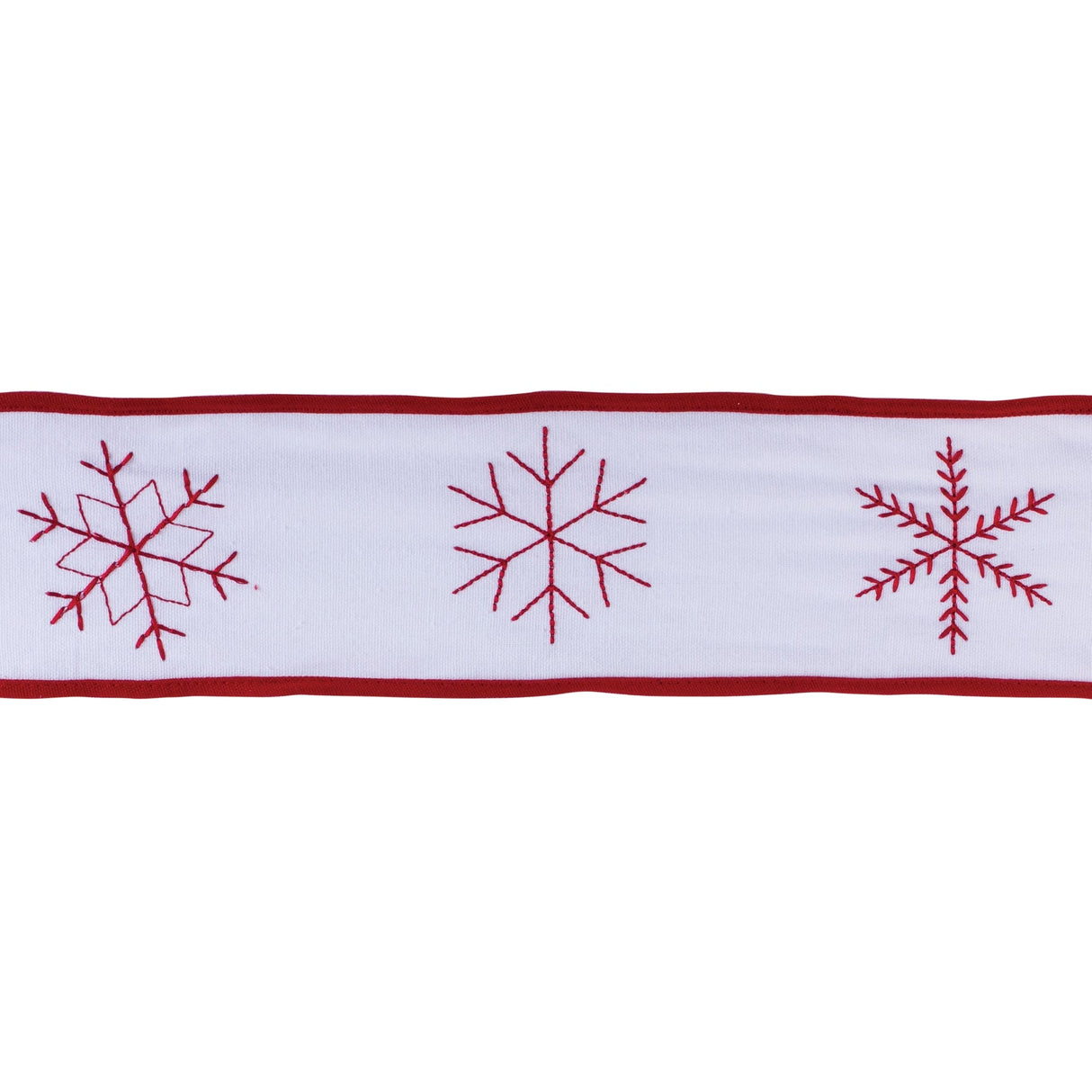 Holiday Snowflake Ribbon (Set of 2); White