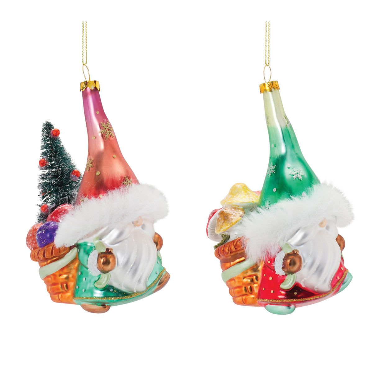Glass-Santa-Gnome-Ornament-(Set-of-6)-Christmas-Ornaments