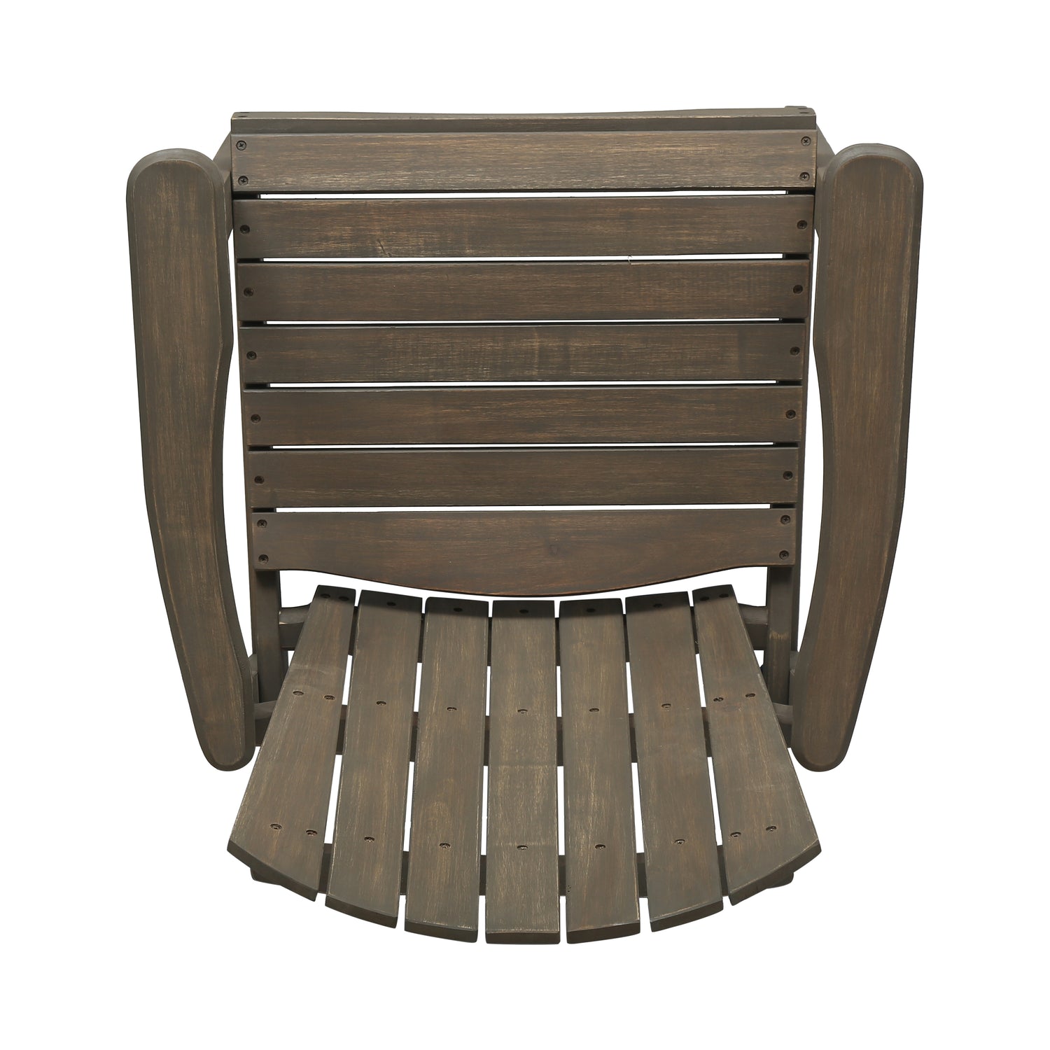 Adirondack Dining Chairs in Weathered Grey Acacia- Set of 2
