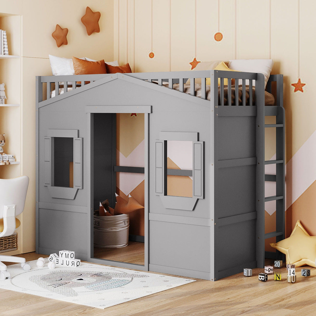 House Loft Bed With Ladder