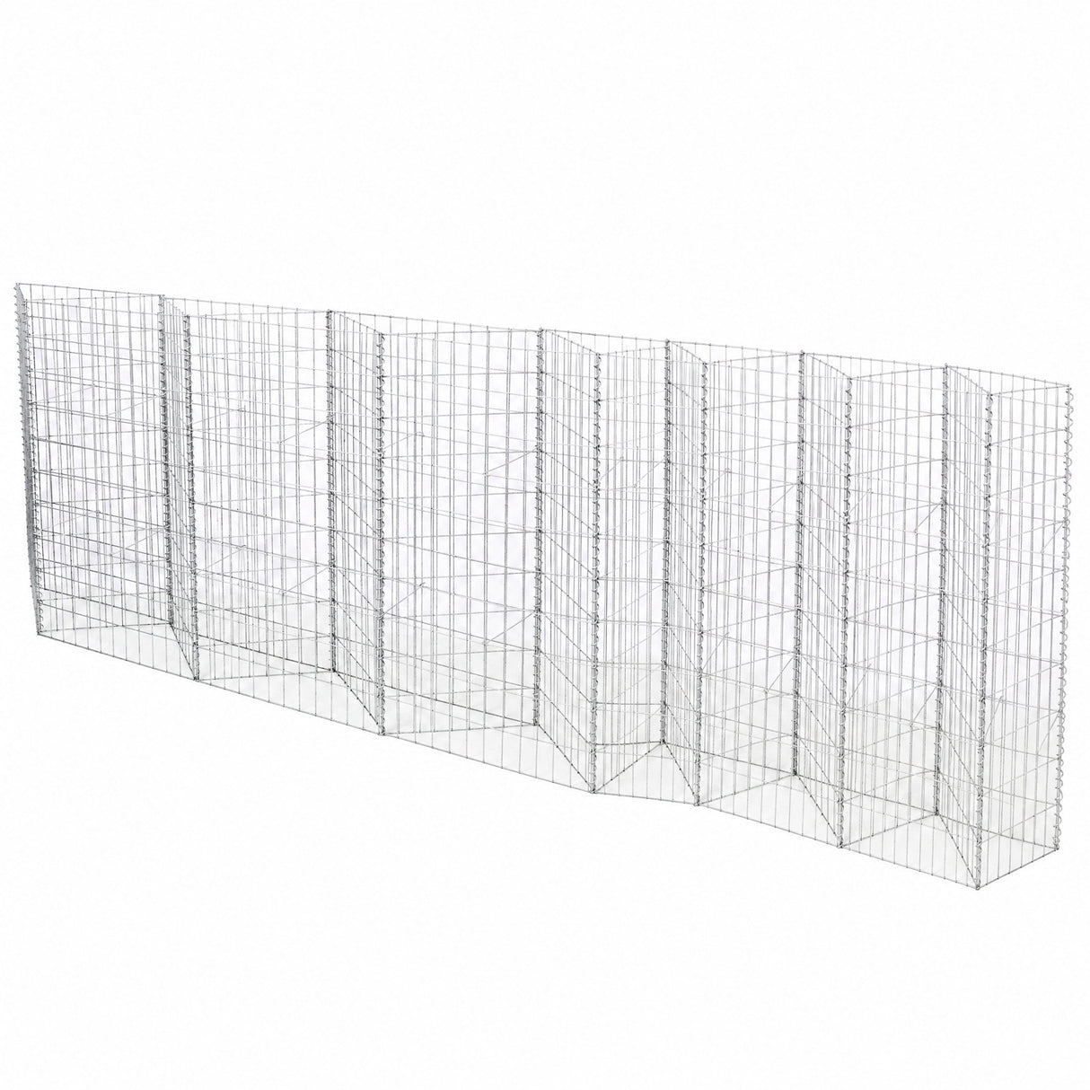 Galvanized Steel Tall Gabion Basket with Multiple Compartments