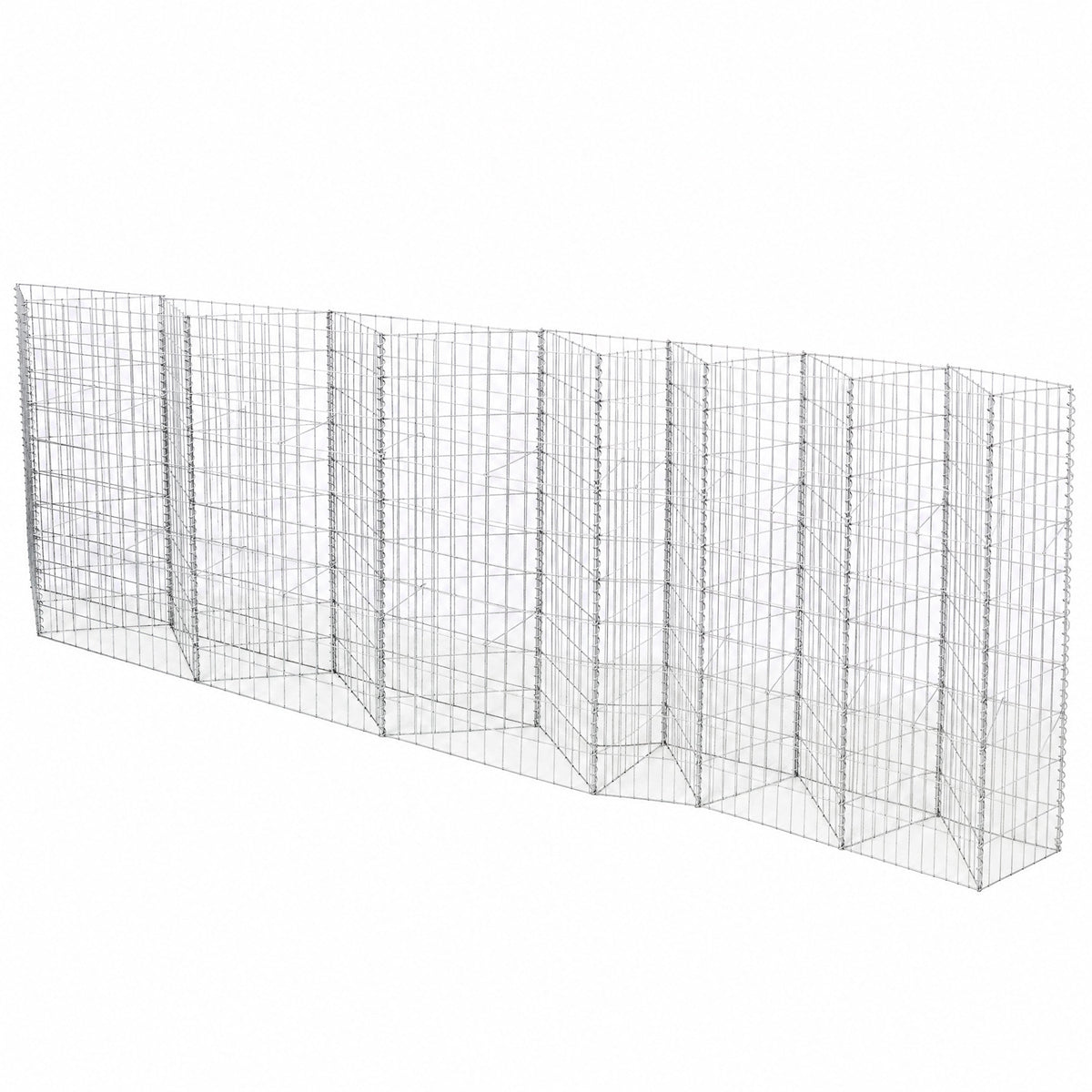 Galvanized Steel Tall Gabion Basket with Multiple Compartments