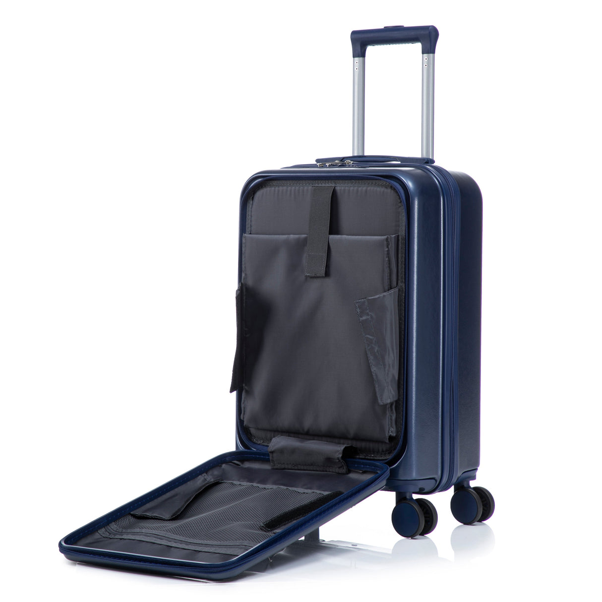 14'/20' ABS 2-Piece Spinner Wheel Luggage Set with Combination Lock