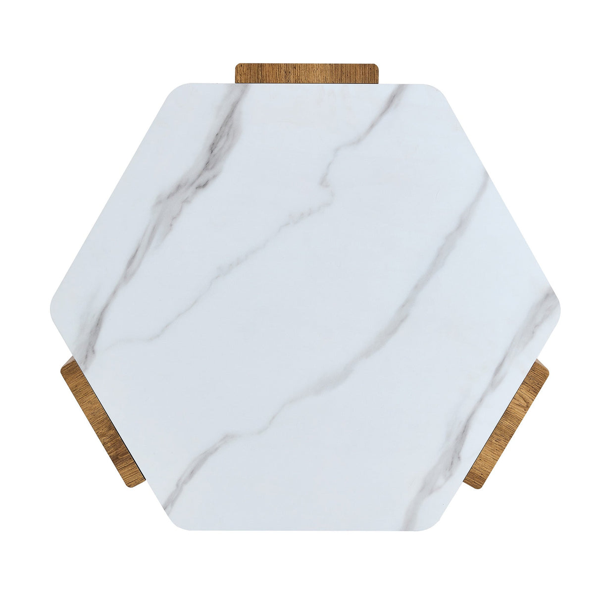 31-Inch Modern-Style Hexagonal Coffee Table