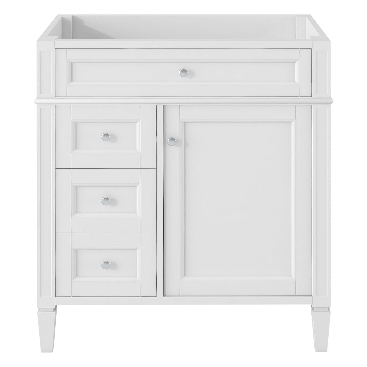 Bathroom Vanity With 2 Drawers and Tip-Out Drawer Storage Cabinet