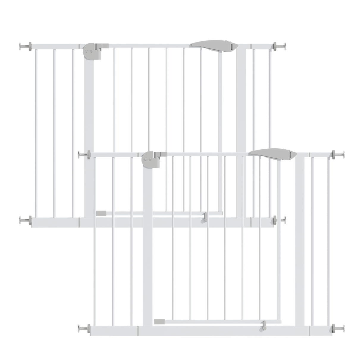 2 Pack 29.5-44.1" Wide Baby Gate for Stairs and Doorways