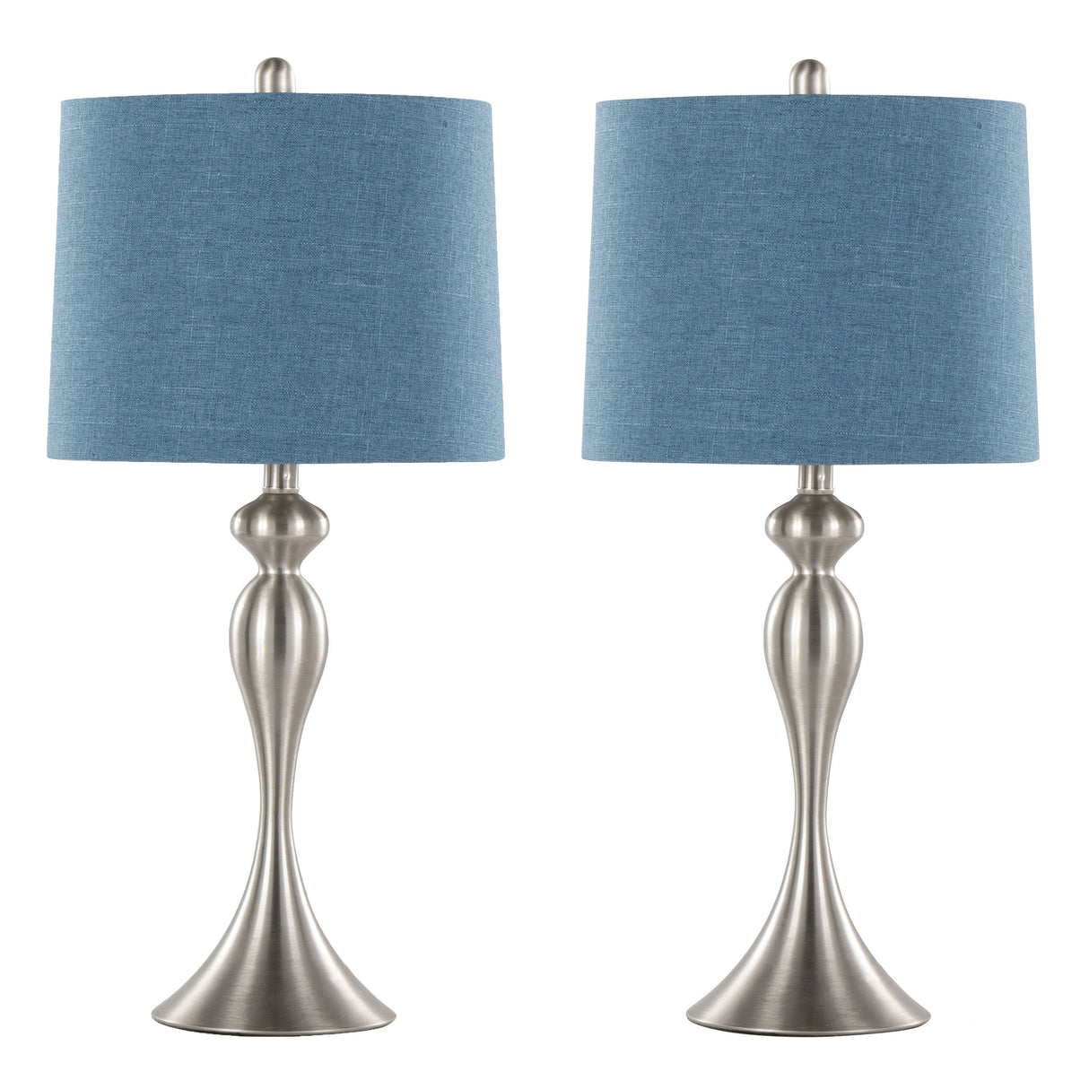 Ashland 27" Contemporary Metal Table Lamp Set of 2