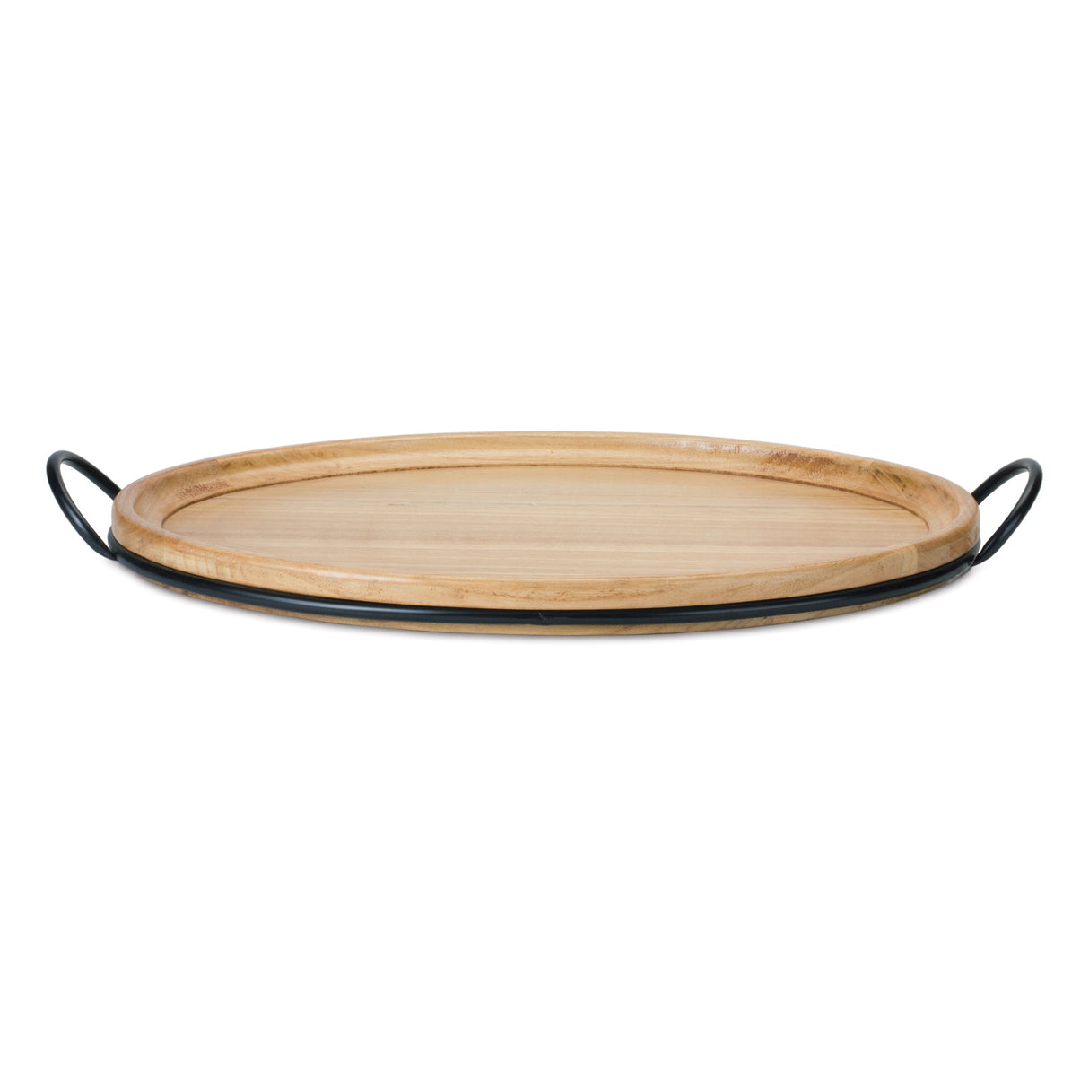 Natural Wood Tray with Handles 27.5"L