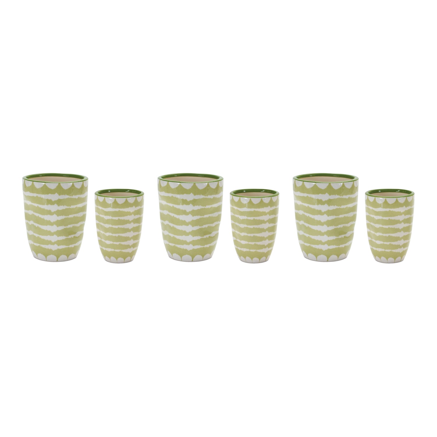 Striped Vase Planter (Set of 6)