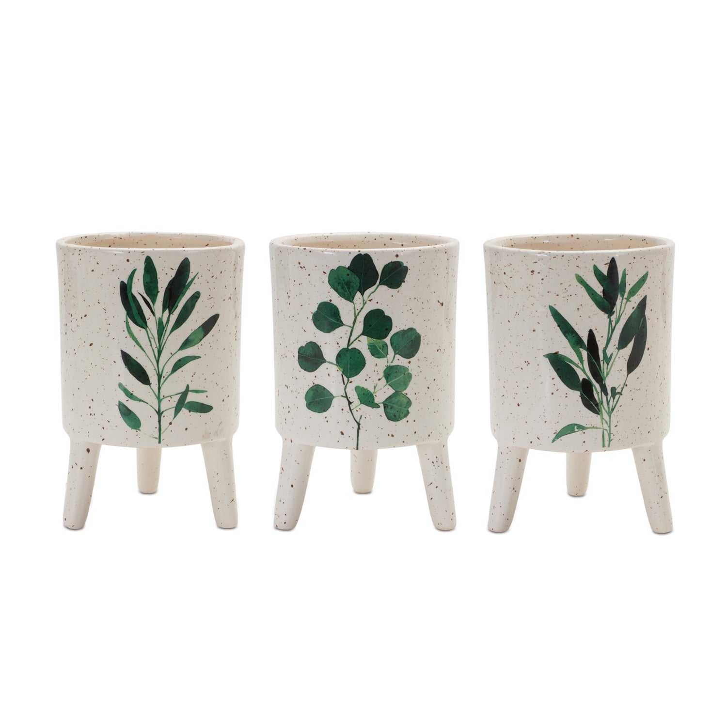 Footed-Foliage-Print-Planter-(Set-of-3)-Pots-&-Planters