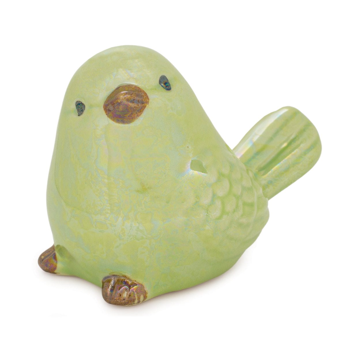 Irredescent Ceramic Bird Figurine (Set of 6)