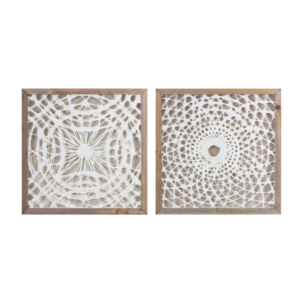 Framed-Paper-Mache-Wall-Art-(Set-of-2)-Wall-Art