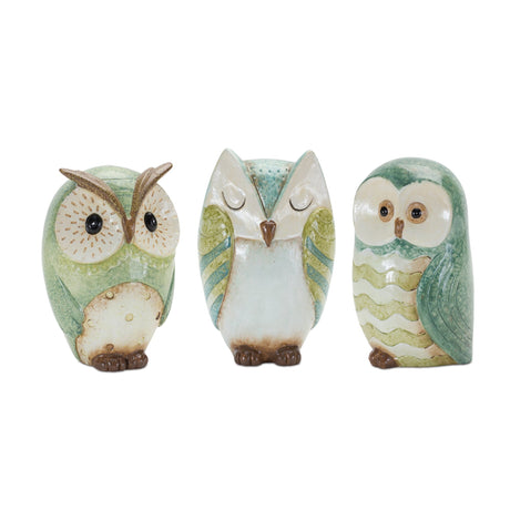 Terra-cotta-owl-figurine-(set-of-3)-Figurines