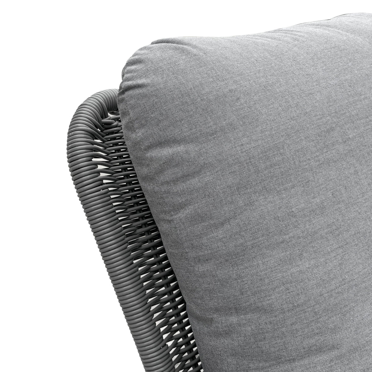 Contemporary Minimalist Wicker Rocking Chair With Soft Cushions And Durable Wooden Frame