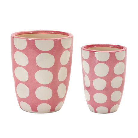 Polka-dot-vase-planter-(set-of-6)-Pots-&-Planters