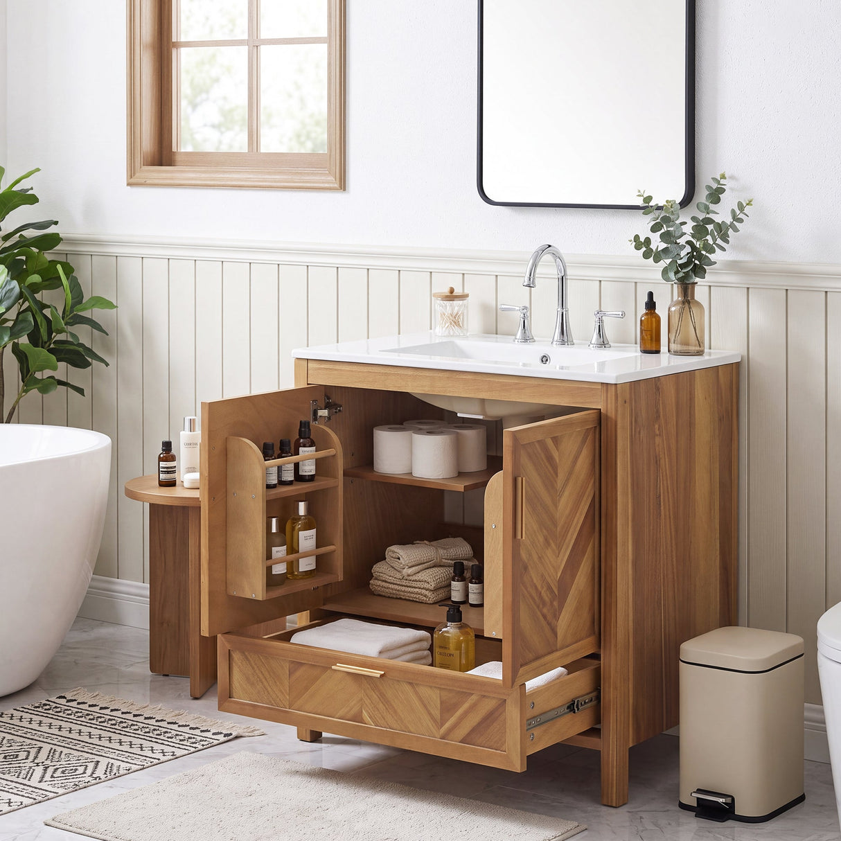 30 Inch Freestanding Farmhouse Bathroom Vanity