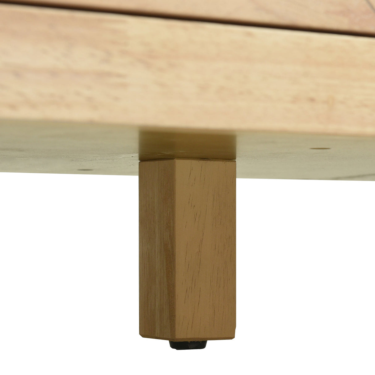 Bohemian Style Rattan Buffet Storage Cabinet with Solid Wood Frame