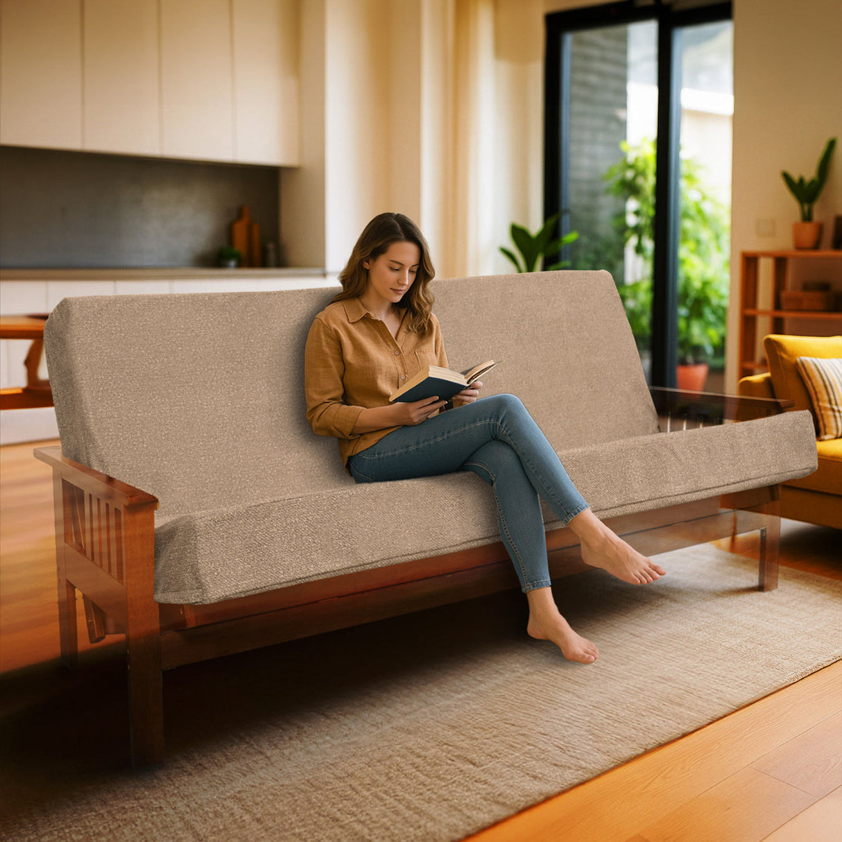 Memory Foam Infused Futon Mattress Full