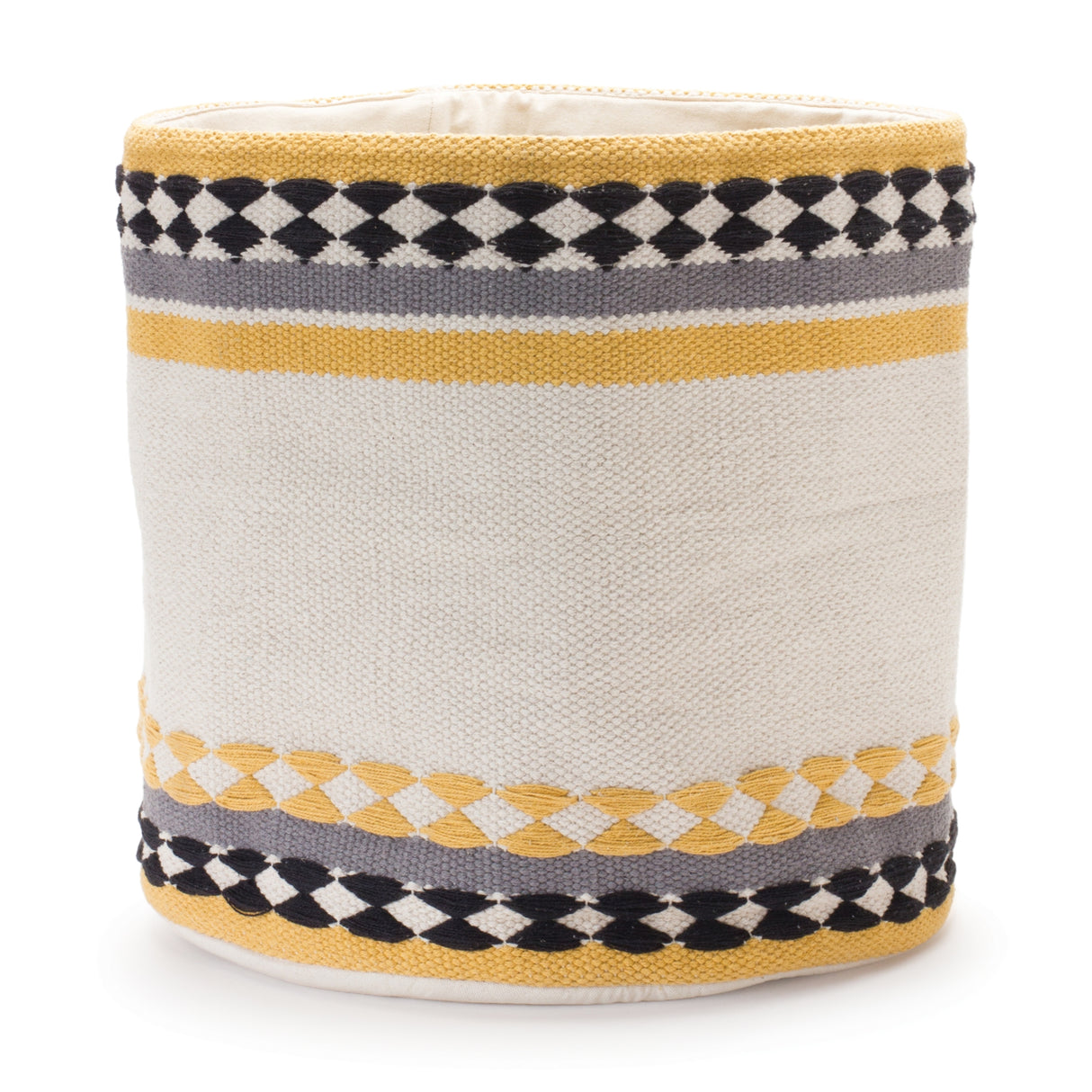 Striped Cotton Basket Set of 2