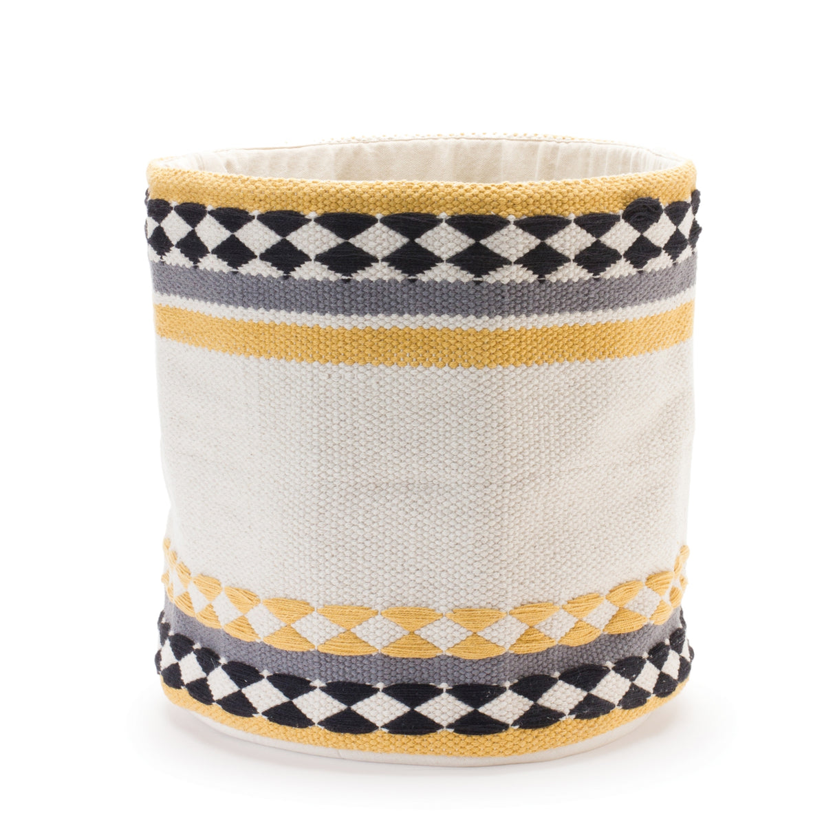 Striped Cotton Basket Set of 2