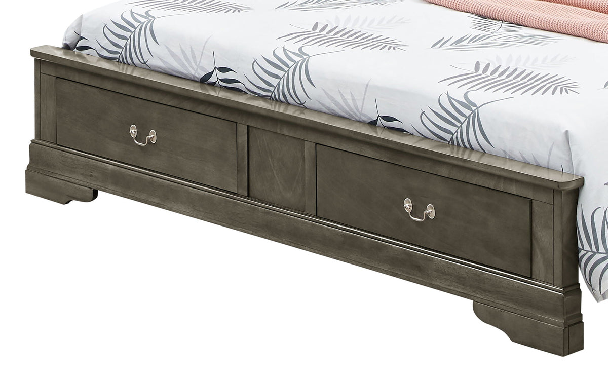 Upholstered Panel Sleigh Bed Design
