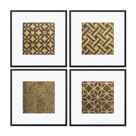 Framed-Art-Deco-Geometric-Print-(Set-of-4)-Wall-Art