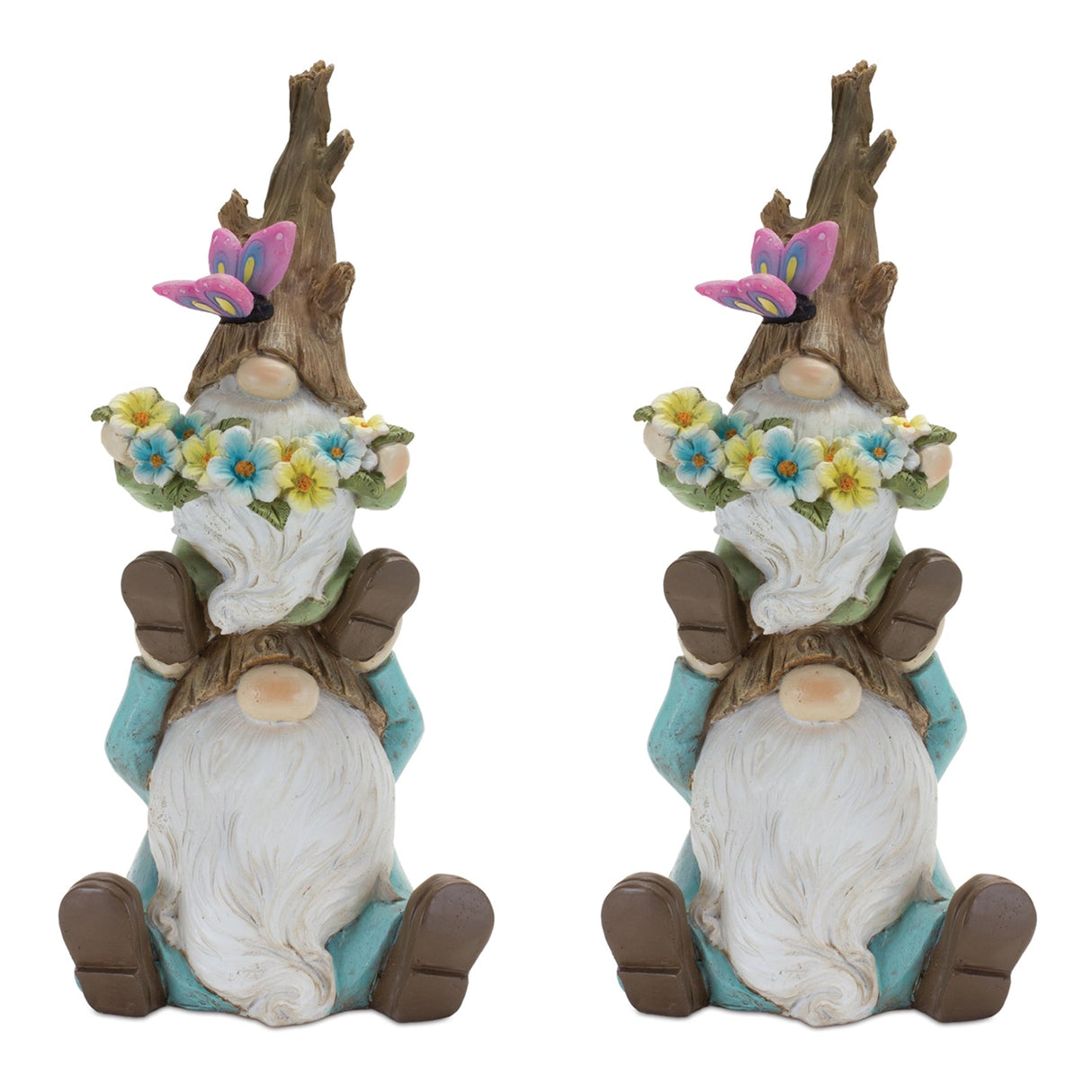 Tree Trunk Gnome Stack (Set of 2)