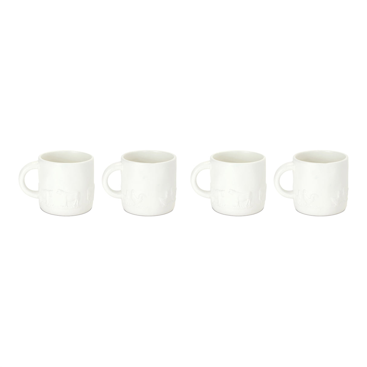 Ceramic Farm Animal Mug (Set of 4)