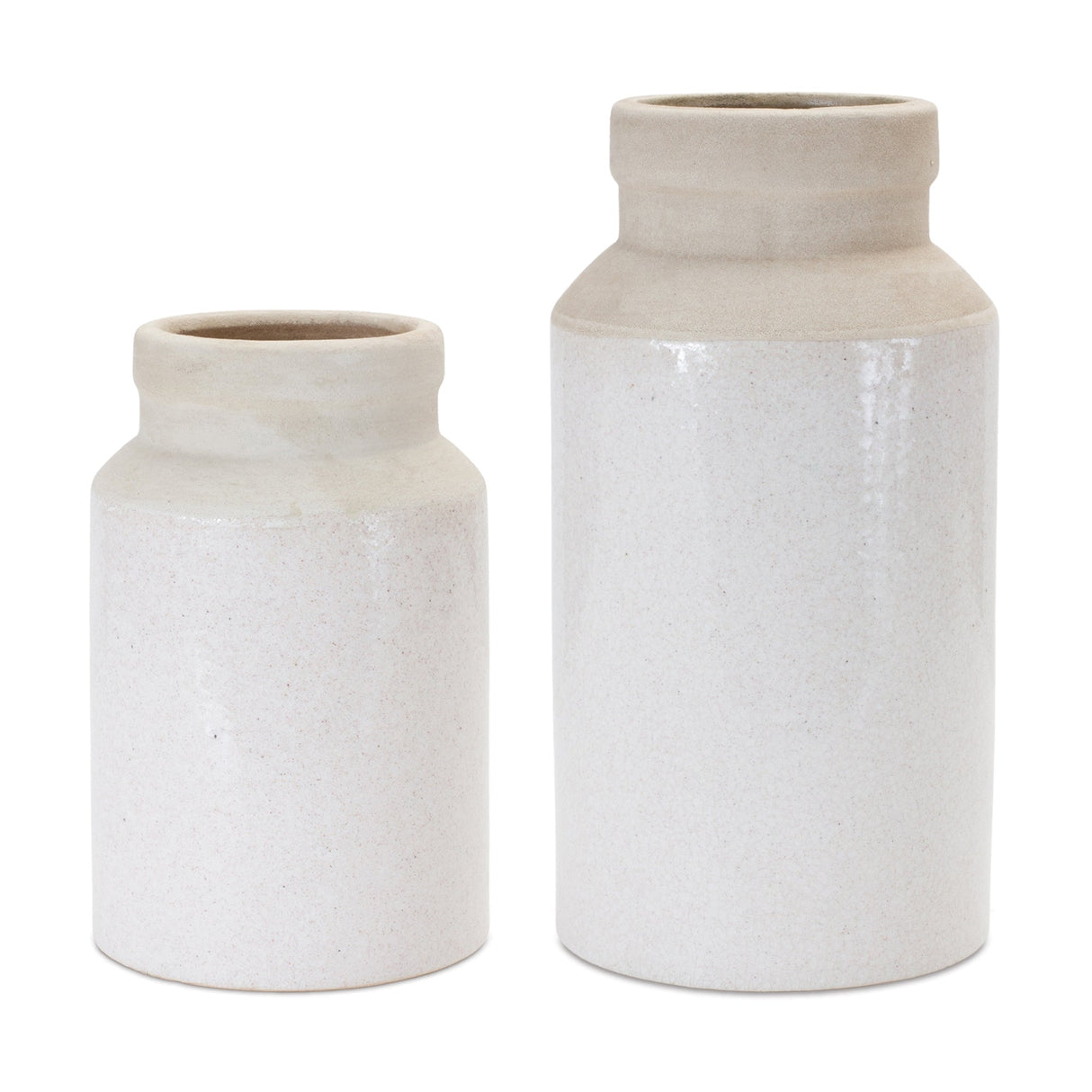 Two-tone-stoneware-vase-(set-of-2)-Vases