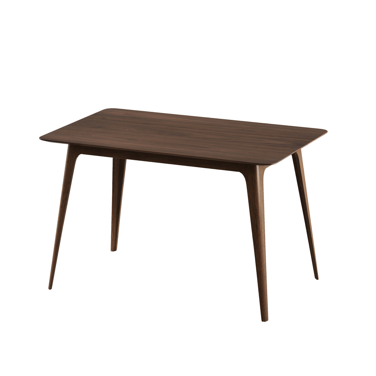5-Piece Dining Set with Rubberwood Frame and Faux Leather Chairs