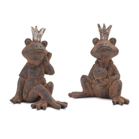 Royal-sitting-frog-figurine-(set-of-6)-Figurines