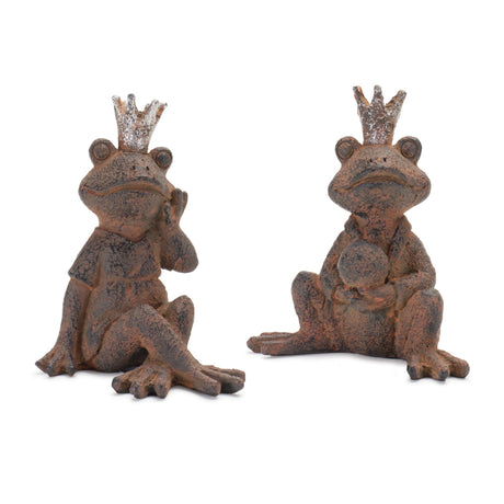 Royal-sitting-frog-figurine-(set-of-6)-Figurines