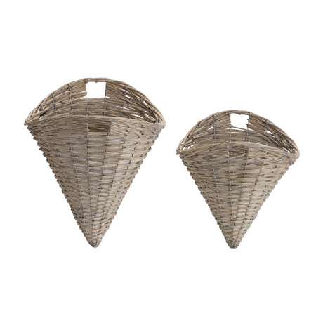 Grey-Woven-Willow-Wall-Basket-(Set-of-2)-Decorative-Objects