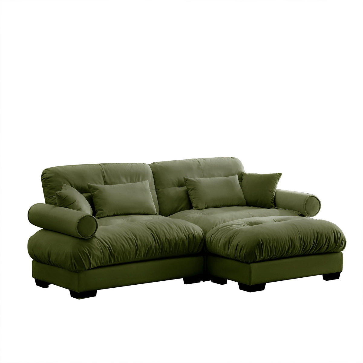 Super Comfort Oversized Modular Sectional Sofa With Movable Ottoman