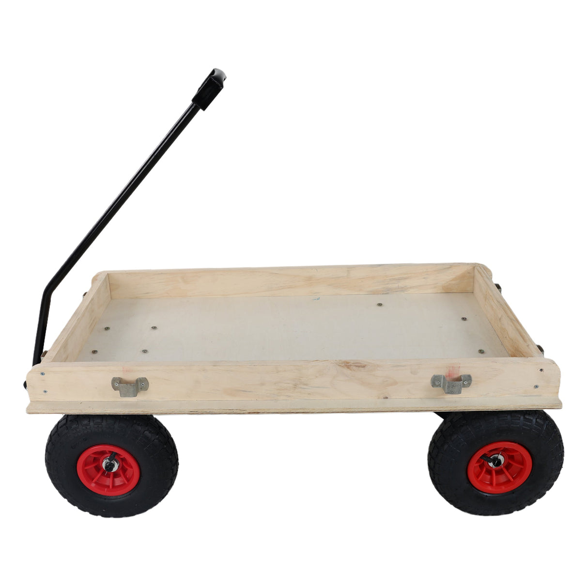 Children's and garden wooden carriagesall-terrain rubber inflatable wheelers