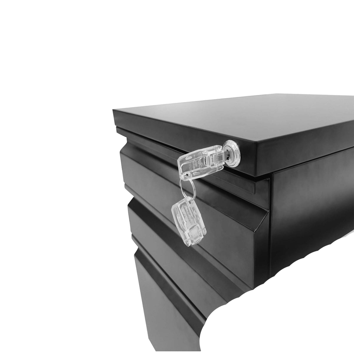 Metal Drawer Mobile File Cabinet With Lock For Home Office Organizer