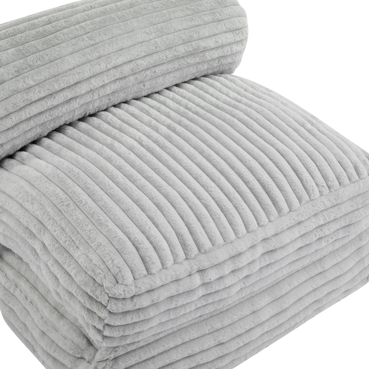 Latina - Indoor Foldbable Bean Bag Lounge Chair - Light Gray