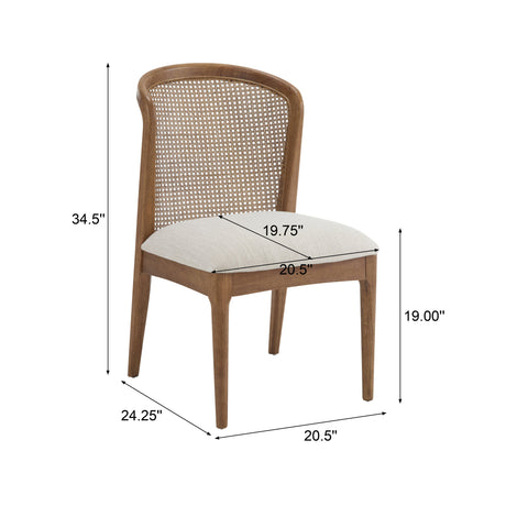 Cane Side Chair, Set of 2