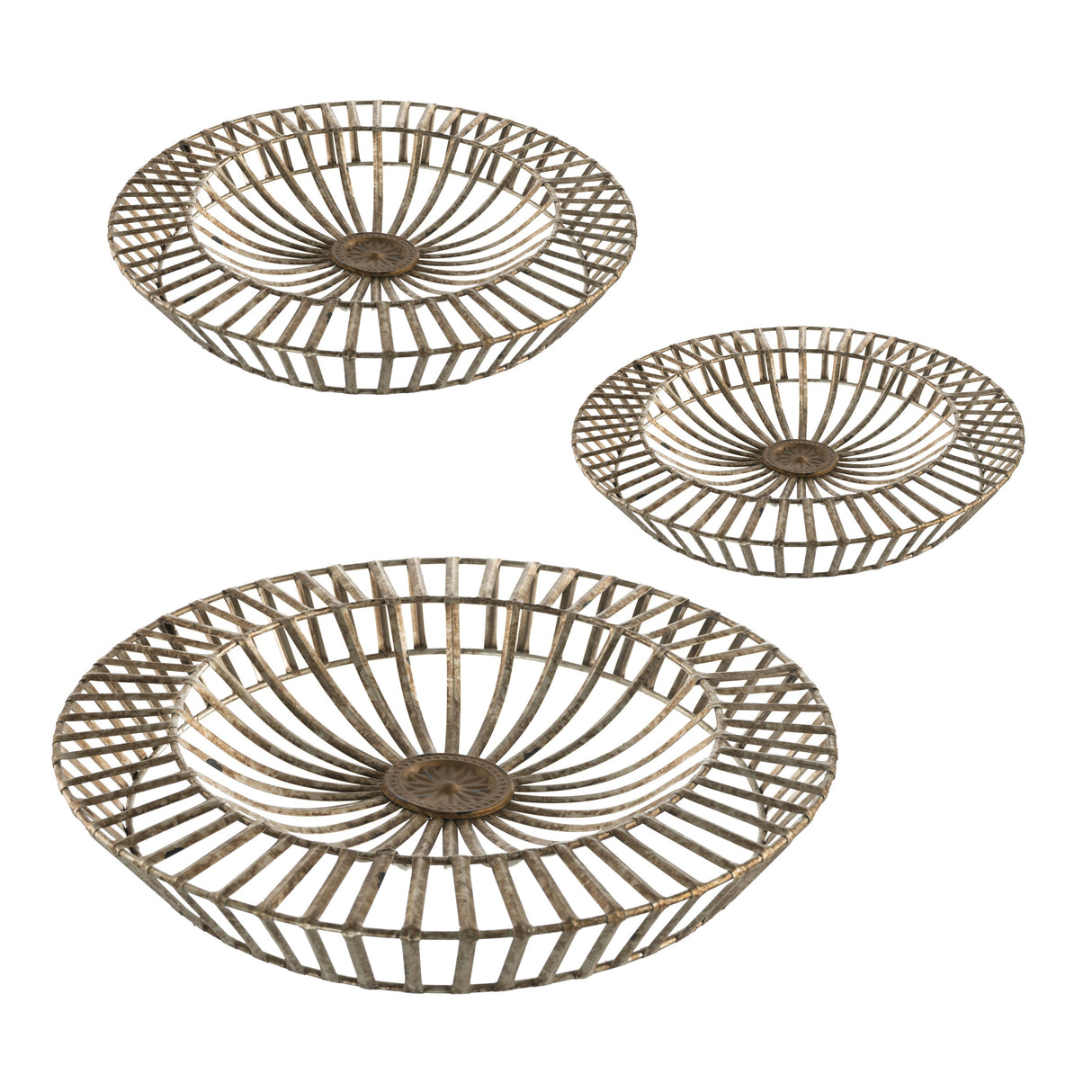 Set of 3 Jennings Metal Discs Wall Decor