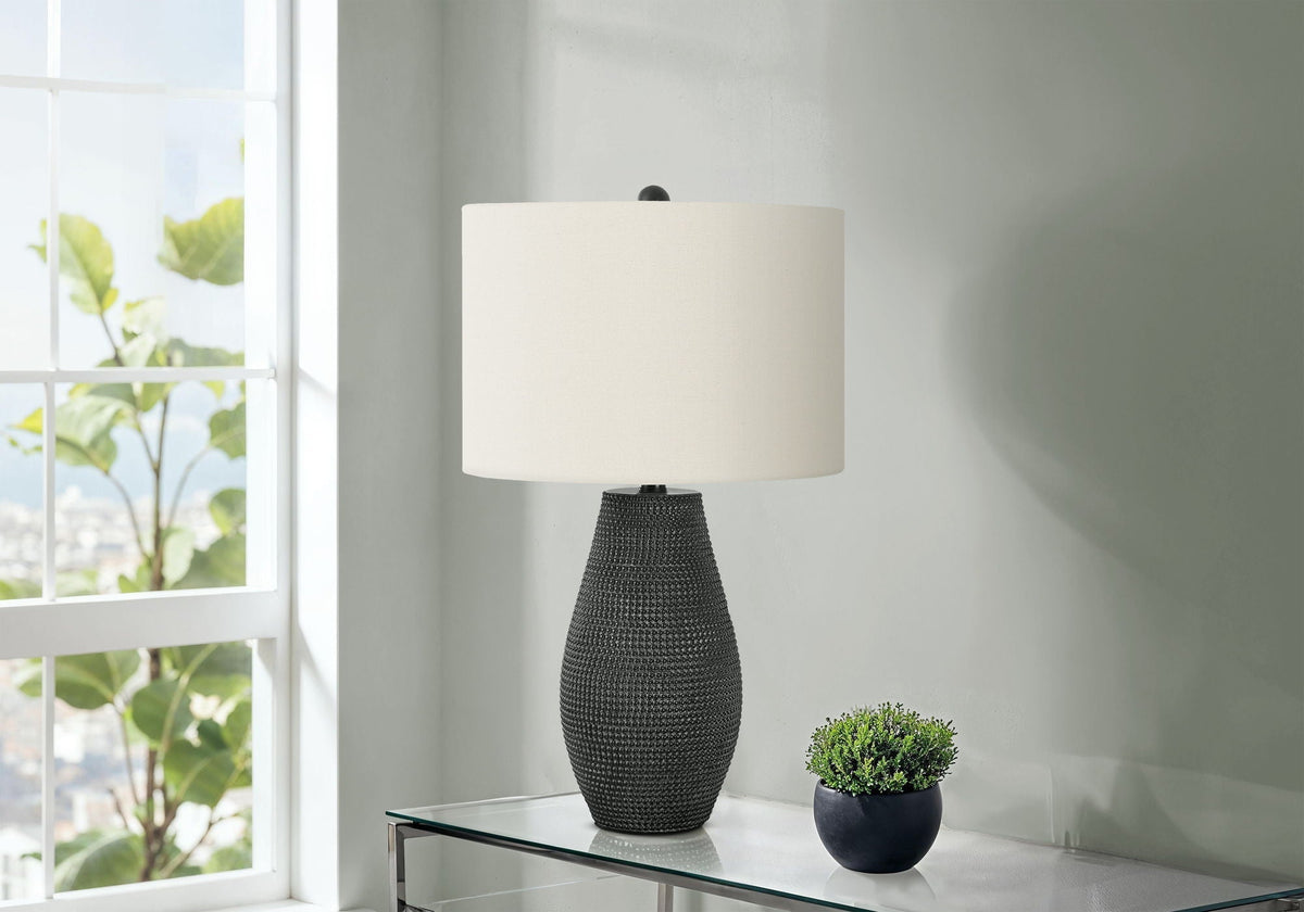 Lighting, Table Lamp, Resin, Contemporary - Black