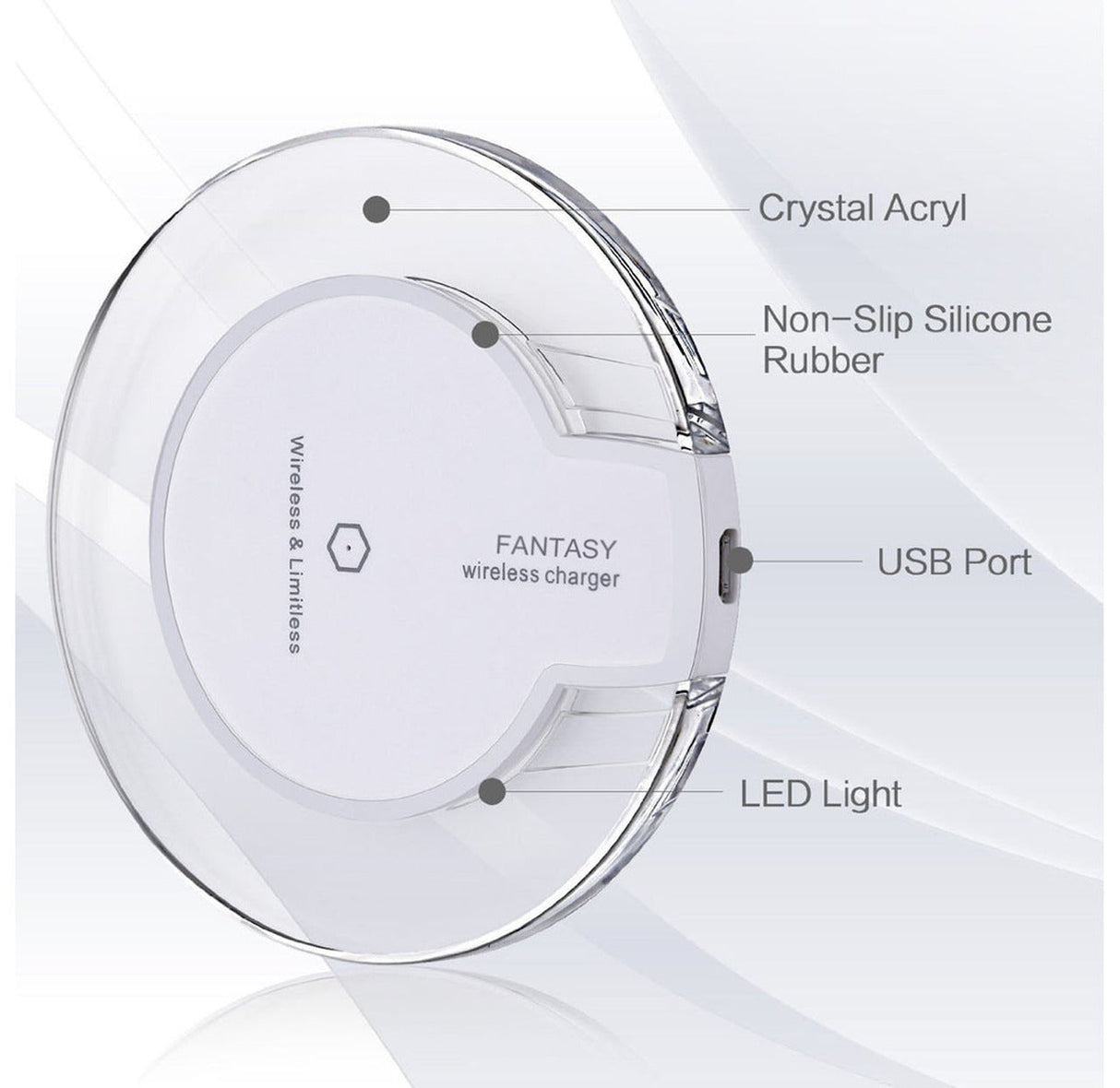 2-Pack Wireless Qi-Charging Pad