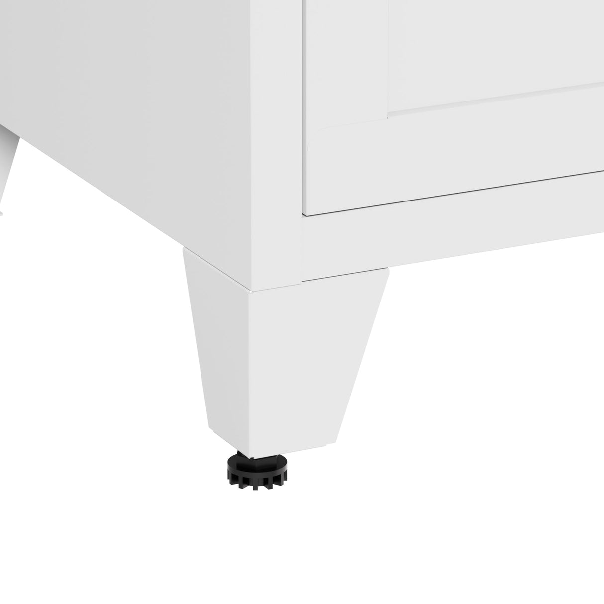 9 Drawer Dresser for Bedroom, Metal Profile Chest of Drawers, White Bedroom Dresser with Storage Drawers for Closet, Hallway, Entryway, Steel Furniture with Quiet-Glide Rails, Easy-Clean & Scratch