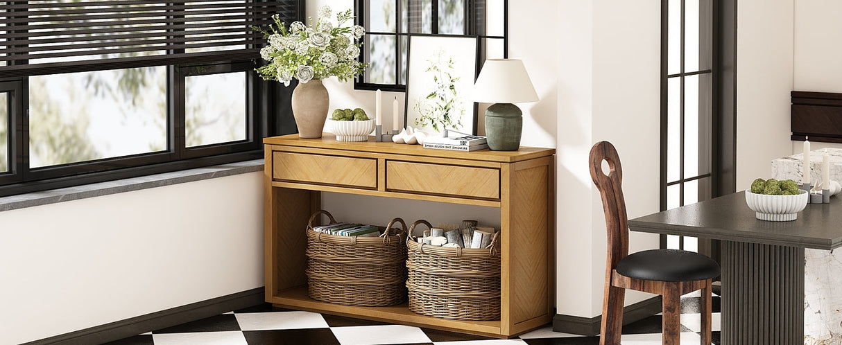 55' Console Table Natural
