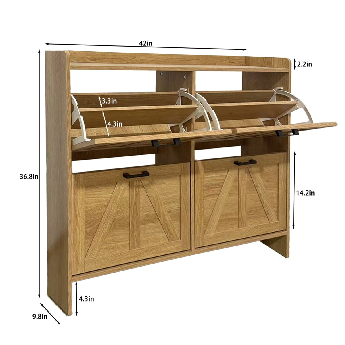 Farmhouse Style Shoe Cabinet