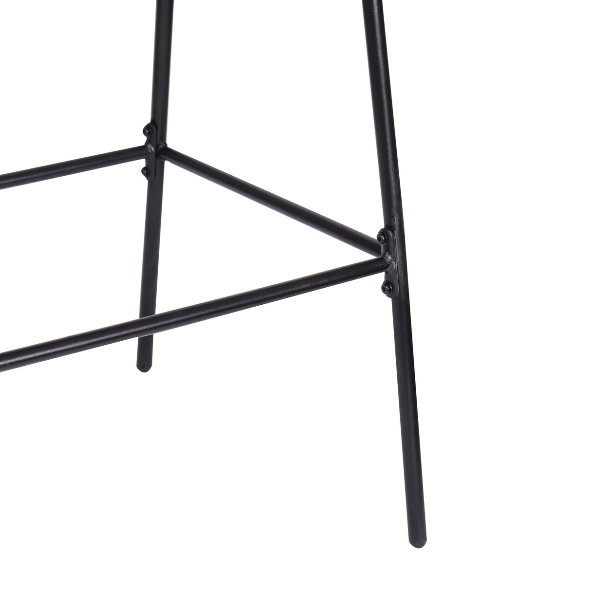 Ladd Outdoor Metal Wicker Barstool Light Gray Faux Wicker Set of 2