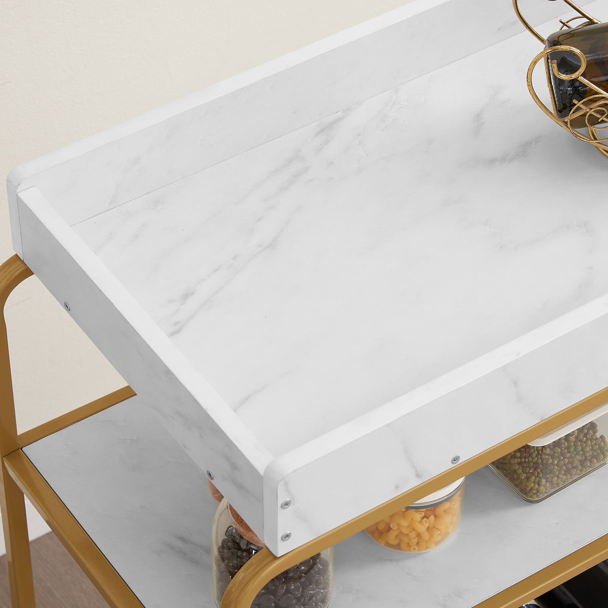 6-tier bar cart, slide bar serving cart